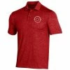 Men's Under Armour Red Wisconsin Badgers Coaches On-Court Basketball Playoff Performance Polo