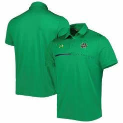 Men's Under Armour Green Notre Dame Fighting Irish Title Performance Polo