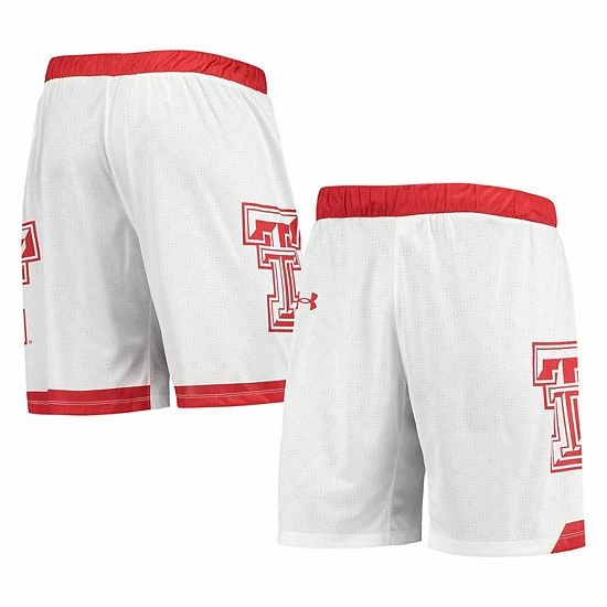 Men's Under Armour White Texas Tech Red Raiders Alternate Replica Basketball Shorts 2 Men's Under Armour White Texas Tech Red Raiders Alternate Replica Basketball Shorts - Image 2