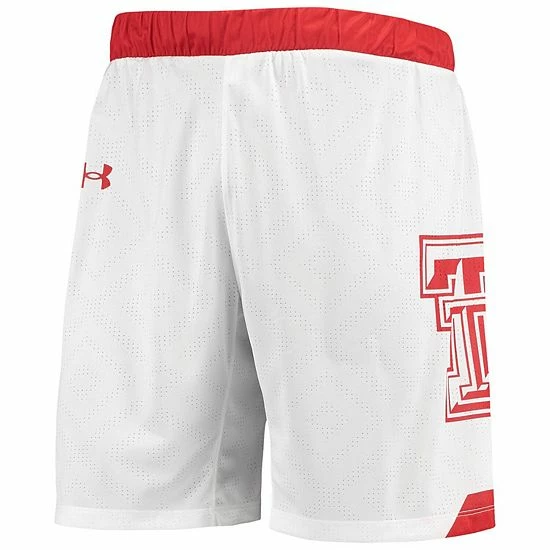 Men's Under Armour White Texas Tech Red Raiders Alternate Replica Basketball Shorts 3 Men's Under Armour White Texas Tech Red Raiders Alternate Replica Basketball Shorts - Image 3