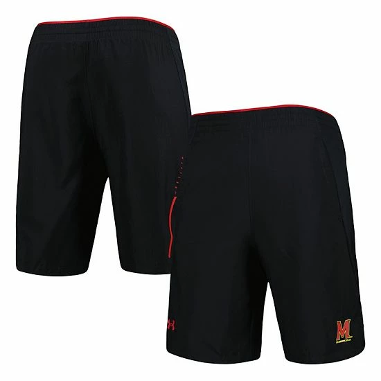 Men's Under Armour Black Maryland Terrapins Woven Shorts 1 Men's Under Armour Black Maryland Terrapins Woven Shorts