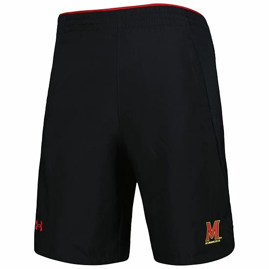Men's Under Armour Black Maryland Terrapins Woven Shorts 3 Men's Under Armour Black Maryland Terrapins Woven Shorts - Image 3