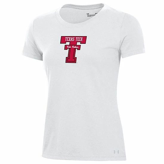 Women's Under Armour White Texas Tech Red Raiders Throwback T-Shirt 3 Women's Under Armour White Texas Tech Red Raiders Throwback T-Shirt - Image 3