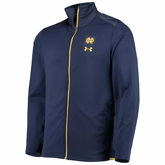 Men's Under Armour Navy Notre Dame Fighting Irish 2021 Sideline Command Full-Zip Jacket 3 Men's Under Armour Navy Notre Dame Fighting Irish 2021 Sideline Command Full-Zip Jacket - Image 3