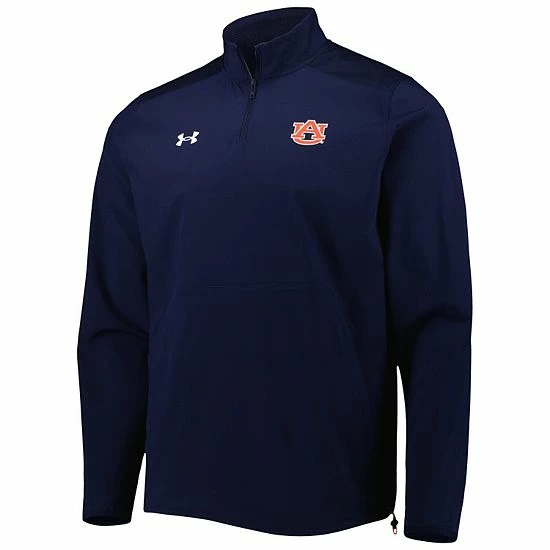 Men's Under Armour Navy Auburn Tigers Motivate 2.0 Quarter-Zip Performance Jacket 3 Men's Under Armour Navy Auburn Tigers Motivate 2.0 Quarter-Zip Performance Jacket - Image 3
