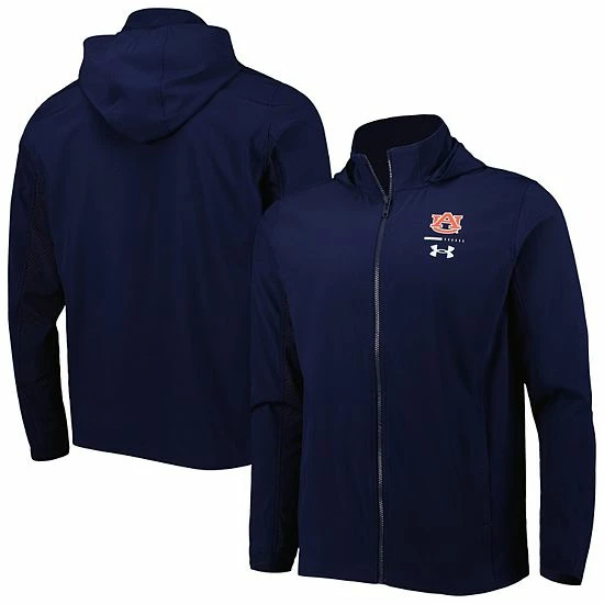 Men's Under Armour Navy Auburn Tigers Swoven Performance Full-Zip Jacket 2 Men's Under Armour Navy Auburn Tigers Swoven Performance Full-Zip Jacket - Image 2