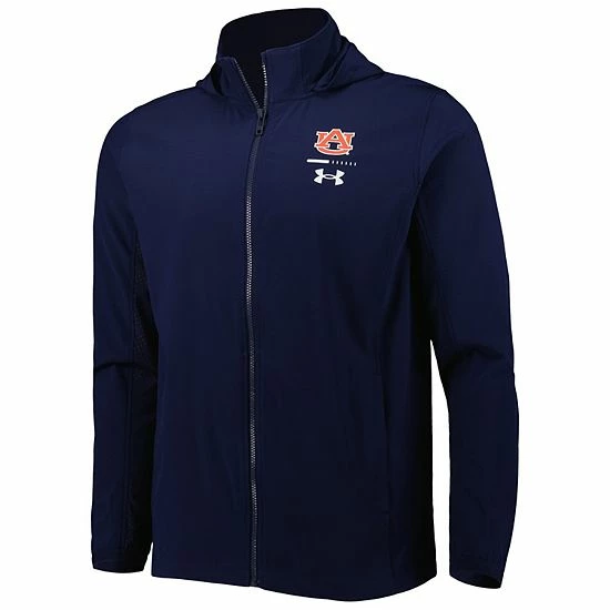 Men's Under Armour Navy Auburn Tigers Swoven Performance Full-Zip Jacket 3 Men's Under Armour Navy Auburn Tigers Swoven Performance Full-Zip Jacket - Image 3