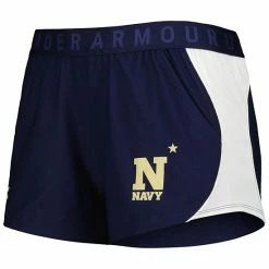 Women's Under Armour Navy/White Navy Midshipmen Game Day Tech Mesh Performance Shorts -Under Armour SHOP unnamed file 11416