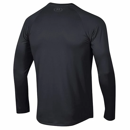 Men's Under Armour Black Wisconsin Badgers Football Raglan Long Sleeve T-Shirt 4 Men's Under Armour Black Wisconsin Badgers Football Raglan Long Sleeve T-Shirt - Image 4