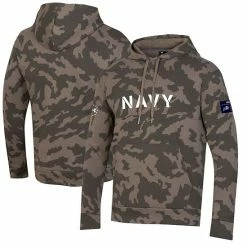 Men's Under Armour Camo Navy Midshipmen Military Appreciation Pullover Hoodie