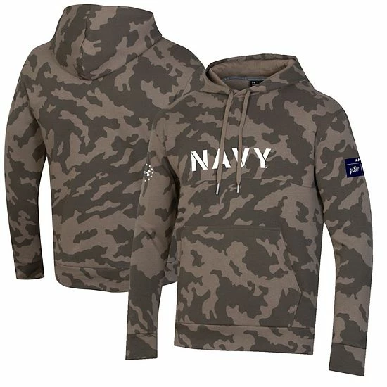 Men's Under Armour Camo Navy Midshipmen Military Appreciation Pullover Hoodie 1 Men's Under Armour Camo Navy Midshipmen Military Appreciation Pullover Hoodie