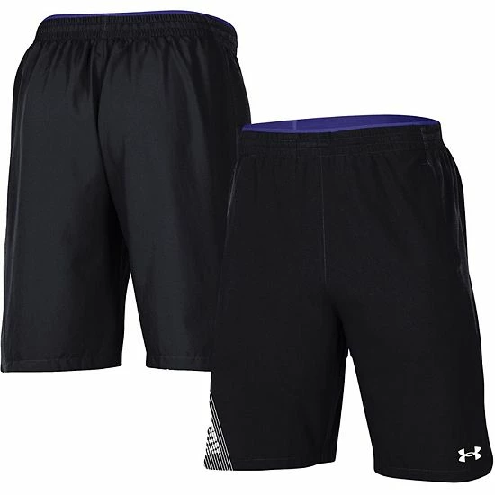 Men's Under Armour Black Northwestern Wildcats 2021 Sideline Woven Shorts 2 Men's Under Armour Black Northwestern Wildcats 2021 Sideline Woven Shorts - Image 2
