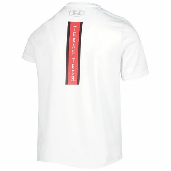 Youth Under Armour White Texas Tech Red Raiders Oversized Logo Tech T-Shirt 4 Youth Under Armour White Texas Tech Red Raiders Oversized Logo Tech T-Shirt - Image 4