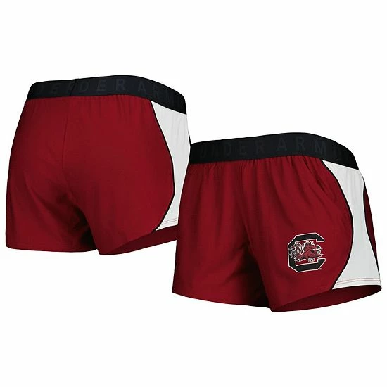 Women's Under Armour Garnet/Black South Carolina Gamecocks Game Day Tech Mesh Performance Shorts 2 Women's Under Armour Garnet/Black South Carolina Gamecocks Game Day Tech Mesh Performance Shorts - Image 2