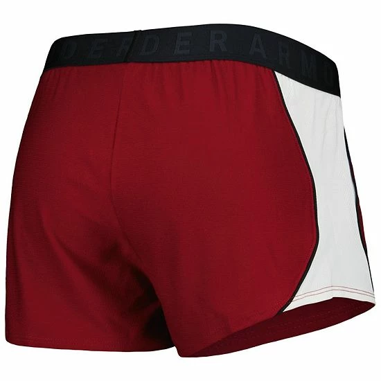 Women's Under Armour Garnet/Black South Carolina Gamecocks Game Day Tech Mesh Performance Shorts 4 Women's Under Armour Garnet/Black South Carolina Gamecocks Game Day Tech Mesh Performance Shorts - Image 4