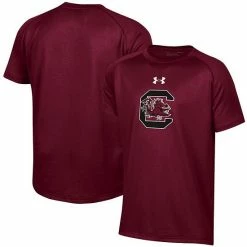 Youth Under Armour Garnet South Carolina Gamecocks 2.0 Logo Tech T-Shirt