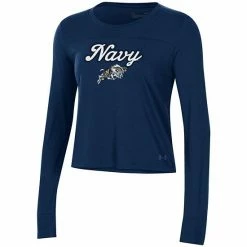 Women's Under Armour Navy Navy Midshipmen Vault Cropped Long Sleeve T-Shirt 6 Women's Under Armour Navy Navy Midshipmen Vault Cropped Long Sleeve T-Shirt -Under Armour SHOP unnamed file 11457