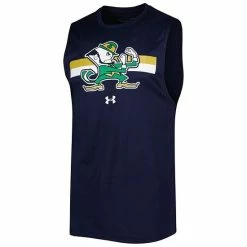 Men's Under Armour Navy Notre Dame Fighting Irish Logo Striped Tech Performance Tank Top -Under Armour SHOP unnamed file 11465