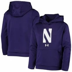 Men's Under Armour Purple Northwestern Wildcats Logo Pullover Hoodie