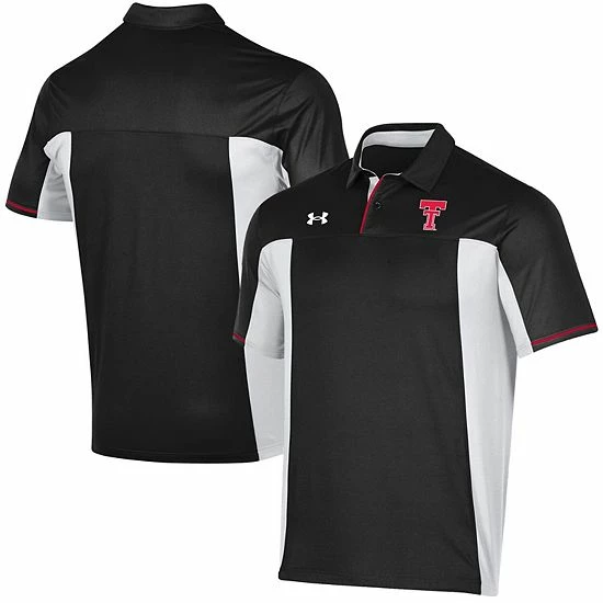 Men's Under Armour Black Texas Tech Red Raiders Throwback Special Game Polo 2 Men's Under Armour Black Texas Tech Red Raiders Throwback Special Game Polo - Image 2