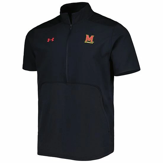 Men's Under Armour Black Maryland Terrapins Motivate 2.0 Half-Zip Jacket 3 Men's Under Armour Black Maryland Terrapins Motivate 2.0 Half-Zip Jacket - Image 3