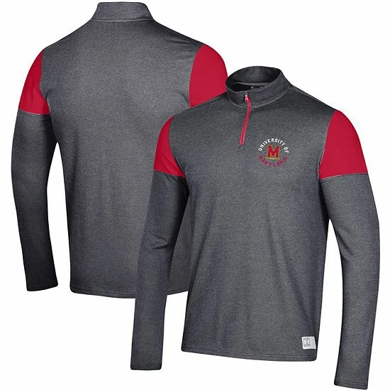 Men's Under Armour Black Maryland Terrapins Gameday Tri-Blend Quarter-Zip Jacket 1 Men's Under Armour Black Maryland Terrapins Gameday Tri-Blend Quarter-Zip Jacket
