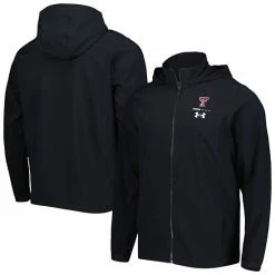 Men's Under Armour Black Texas Tech Red Raiders Squad 3.0 Full-Zip Jacket