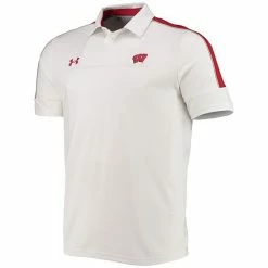 Men's Under Armour White Wisconsin Badgers Sideline Recruit Performance Polo 7 Men's Under Armour White Wisconsin Badgers Sideline Recruit Performance Polo -Under Armour SHOP unnamed file 11571