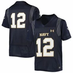 Youth Under Armour #12 Navy Navy Midshipmen Replica Jersey