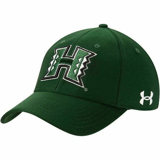 Men's Under Armour Green Hawaii Warriors On-Field Baseball Fitted Hat 2 Men's Under Armour Green Hawaii Warriors On-Field Baseball Fitted Hat - Image 2
