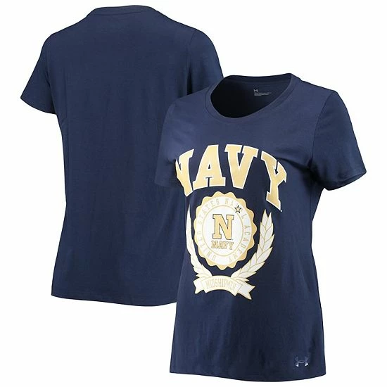 Women's Under Armour Navy Navy Midshipmen T-Shirt 1 Women's Under Armour Navy Navy Midshipmen T-Shirt