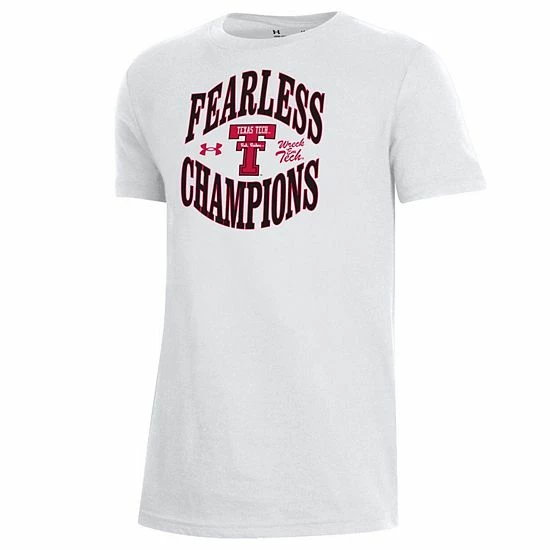 Youth Under Armour White Texas Tech Red Raiders Throwback T-Shirt 3 Youth Under Armour White Texas Tech Red Raiders Throwback T-Shirt - Image 3