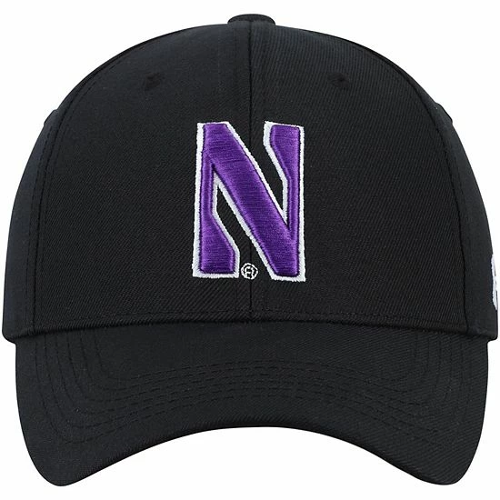Men's Under Armour Black Northwestern Wildcats Classic Structured Adjustable Hat 3 Men's Under Armour Black Northwestern Wildcats Classic Structured Adjustable Hat - Image 3