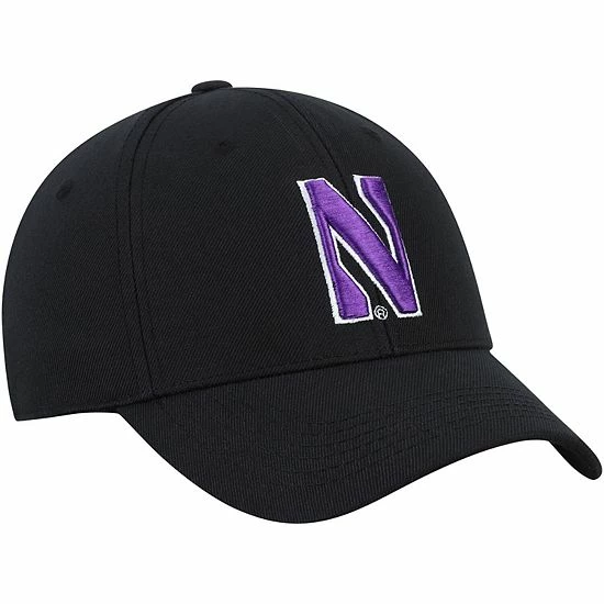 Men's Under Armour Black Northwestern Wildcats Classic Structured Adjustable Hat 4 Men's Under Armour Black Northwestern Wildcats Classic Structured Adjustable Hat - Image 4
