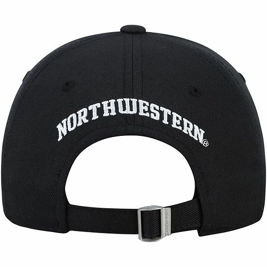Men's Under Armour Black Northwestern Wildcats Classic Structured Adjustable Hat 5 Men's Under Armour Black Northwestern Wildcats Classic Structured Adjustable Hat - Image 5