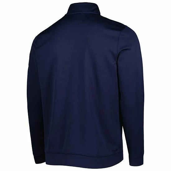 Men's Under Armour Navy Navy Midshipmen Universal Mock Neck Half-Zip Jacket 4 Men's Under Armour Navy Navy Midshipmen Universal Mock Neck Half-Zip Jacket - Image 4