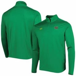 Men's Under Armour Green Notre Dame Fighting Irish Lightweight Mock Neck Performance Quarter-Zip Jacket