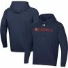 Men's Under Armour Navy Auburn Tigers Sideline Football All Day Raglan Pullover Hoodie