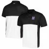 Men's Under Armour Black/White Northwestern Wildcats Green Blocked Polo Performance Polo