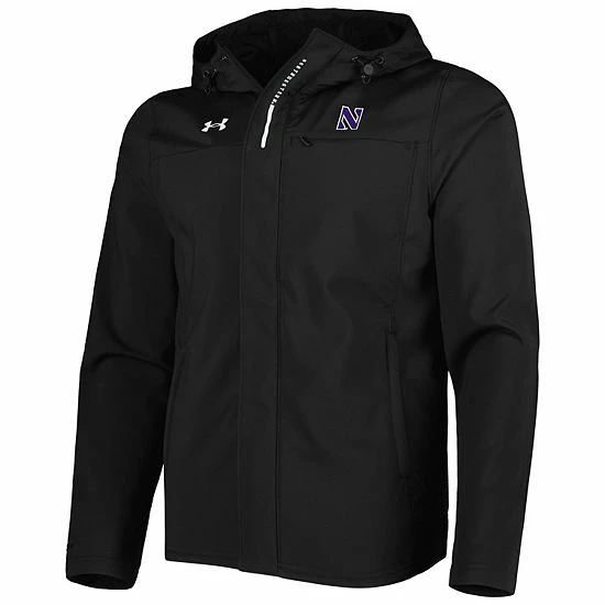Men's Under Armour Black Northwestern Wildcats Swoven Performance Full-Zip Jacket 3 Men's Under Armour Black Northwestern Wildcats Swoven Performance Full-Zip Jacket - Image 3