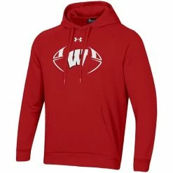 Men's Under Armour Red Wisconsin Badgers Football Icon 2.0 All Day Fleece Raglan Pullover Hoodie -Under Armour SHOP unnamed file 11837