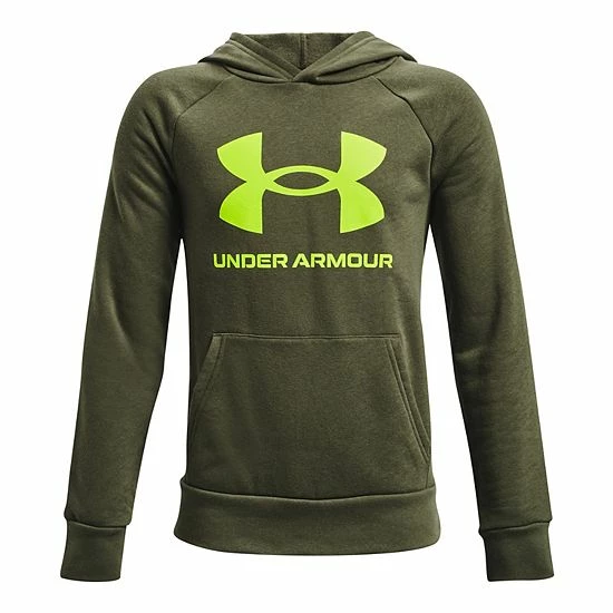 Boys 8-20 Under Armour Rival Fleece Hoodie Marine Od Green 5 Boys 8-20 Under Armour Rival Fleece Hoodie Marine Od Green - Image 5