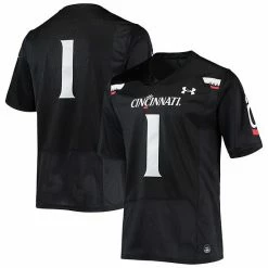 Men's Under Armour #1 Black Cincinnati Bearcats Team Premier Football Jersey