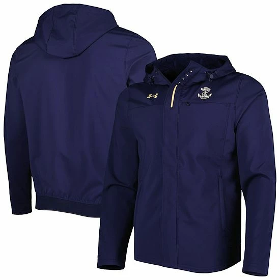 Men's Under Armour Navy Navy Midshipmen Swoven Performance Full-Zip Jacket 2 Men's Under Armour Navy Navy Midshipmen Swoven Performance Full-Zip Jacket - Image 2