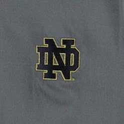 Men's Under Armour Gray/White Notre Dame Fighting Irish Green Blocked Polo Performance Polo -Under Armour SHOP unnamed file 11898