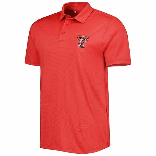 Men's Under Armour Red Texas Tech Red Raiders Green Trail Stripe Polo 3 Men's Under Armour Red Texas Tech Red Raiders Green Trail Stripe Polo - Image 3