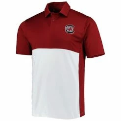 Men's Under Armour Garnet/White South Carolina Gamecocks Green Blocked Polo Performance Polo -Under Armour SHOP unnamed file 11914