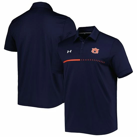 Men's Under Armour Navy Auburn Tigers Title Performance Polo 1 Men's Under Armour Navy Auburn Tigers Title Performance Polo