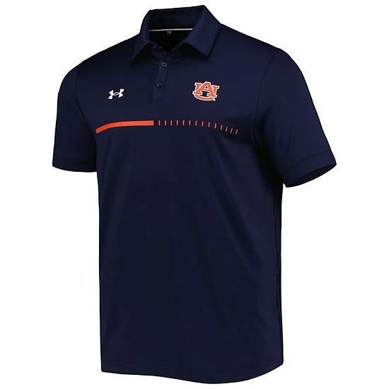 Men's Under Armour Navy Auburn Tigers Title Performance Polo 3 Men's Under Armour Navy Auburn Tigers Title Performance Polo - Image 3