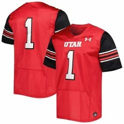 Men's Under Armour #1 Red Utah Utes Premier Limited Jersey
